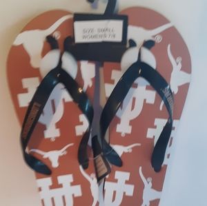 UT Longhorns Flip Flops Womens Sm 7/8